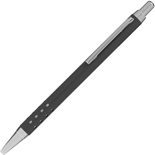 Messing-Kugelschreiber BUDAPEST , anthrazit matt, Messing / Stahl, 13,50cm (Länge), Bild 2
