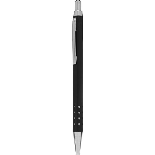 Messing-Kugelschreiber BUDAPEST , schwarz matt, Messing / Stahl, 13,50cm (Länge), Bild 1