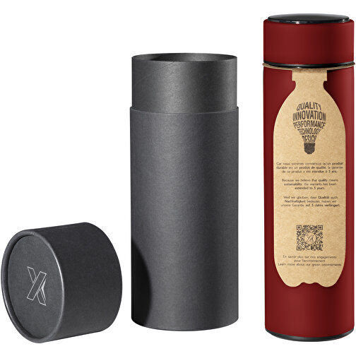 SCX.design D10 Smart Isolierflasche , mid red, Edelstahl, 23,00cm (Höhe), Bild 1