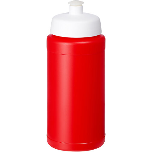 Baseline Plus Renew 500 Ml Sportflasche , rot, weiss, Zuckerrohr Biokunststoff, 90% PP Kunststoff, 10% TPE Kunststoff, 18,30cm (Höhe), Bild 1