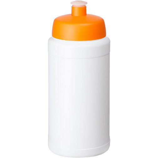 Baseline Plus Renew 500 Ml Sportflasche , weiß, orange, Zuckerrohr Biokunststoff, 90% PP Kunststoff, 10% TPE Kunststoff, 18,30cm (Höhe), Bild 1