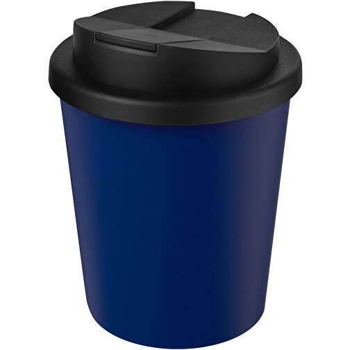 Americano® Espresso 250 Ml Recycelter Isolierbecher Mit Auslaufsicherem Deckel , blau / schwarz, Recycelter PP Kunststoff, 11,80cm (Höhe), Bild 1