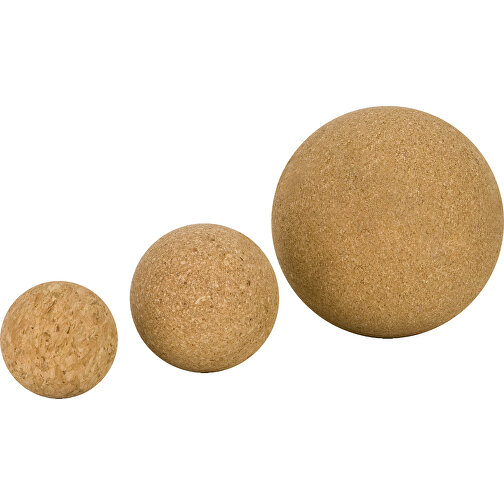 Massagebollar i kork, set med 3 fasciabollar i olika storlekar, Bild 2