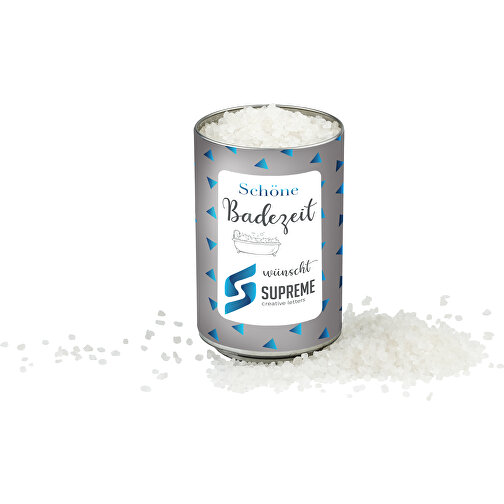 Puszka soli do kapieli XL 300 g z indywidualna etykieta, zapach Earl Grey, Obraz 3
