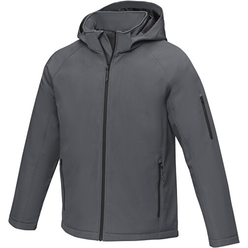 Notus Wattierte Softshell Herrenjacke , storm grey, Mechanisches Stretch Woven 100% Polyester, 250 g/m2, Padding/filling, Taft 100% Polyester, XS, , Bild 1