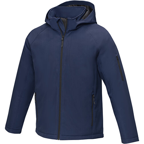 Notus Wattierte Softshell Herrenjacke , navy, Mechanisches Stretch Woven 100% Polyester, 250 g/m2, Padding/filling, Taft 100% Polyester, XL, , Bild 1