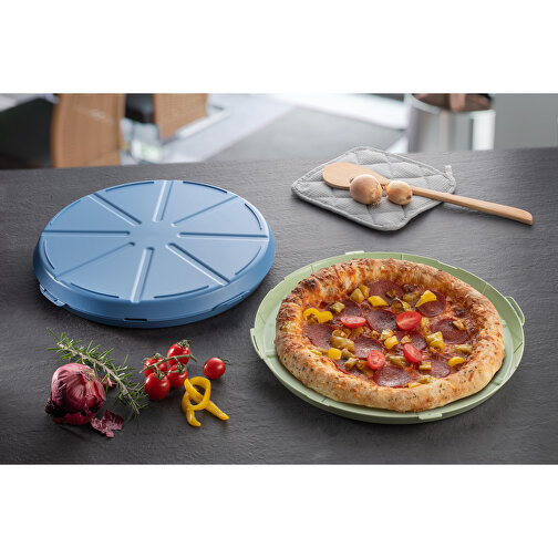 Pizzabox 'ToGo' , behagliches blau/transparent, Kunststoff, 4,50cm (Höhe), Bild 8