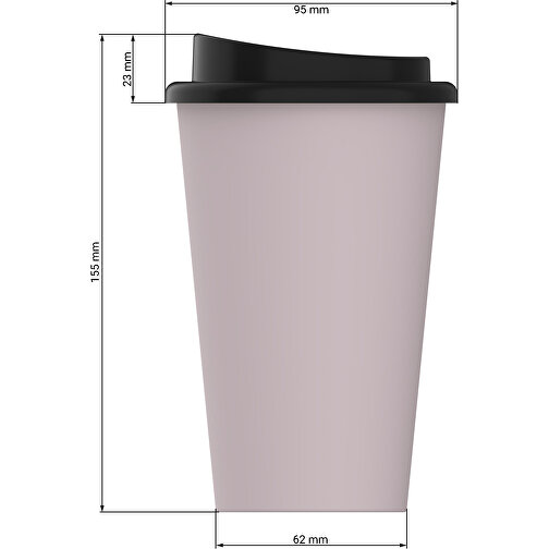 Bio-Kaffeebecher 'Premium' , kornblume, Kunststoff, 15,50cm (Höhe), Bild 3