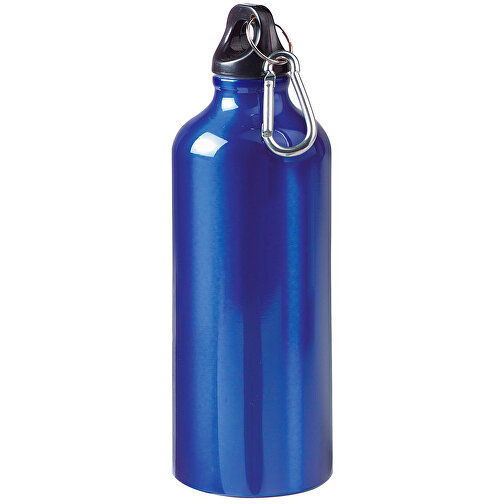 Aluminiumflasche 'Sporty' 0,6 L , blau, Metall, 20,50cm (Höhe), Bild 1