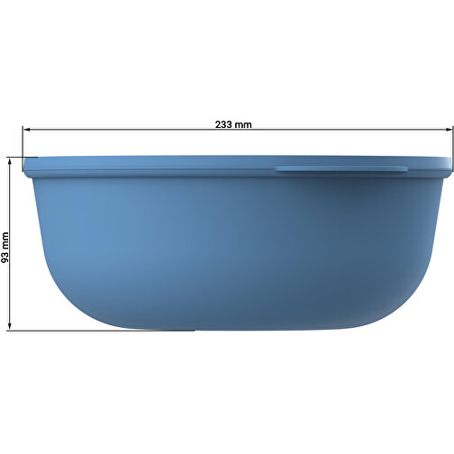 Food-Bowl 'ToGo', 2,2 L , schlichtes schwarz/transparent, Kunststoff, 9,20cm (Höhe), Bild 6