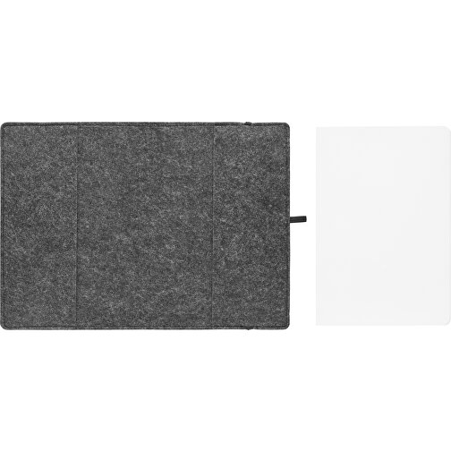 Feltbook , silber glänzend, Fleece, 15,00cm x 1,60cm x 22,00cm (Länge x Höhe x Breite), Bild 6