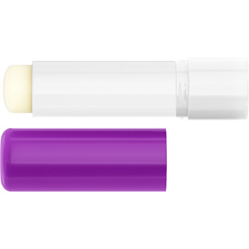 Lippenpflegestift 'Lipcare Original' Mit Polierter Oberfläche , violett / weiss, Kunststoff, 6,90cm (Höhe), Bild 3