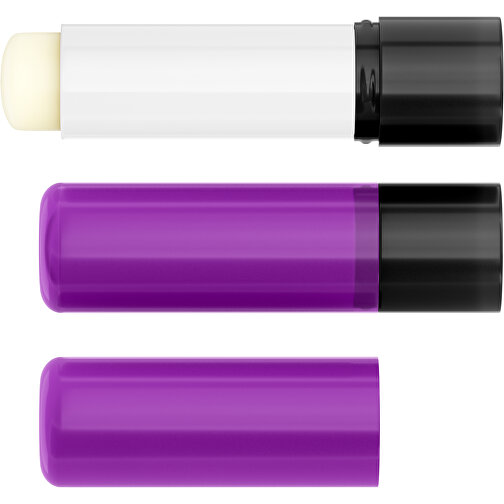 Lippenpflegestift 'Lipcare Original' Mit Polierter Oberfläche , violett / schwarz, Kunststoff, 6,90cm (Höhe), Bild 4