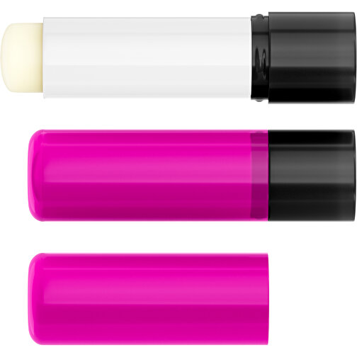 Lippenpflegestift 'Lipcare Original' Mit Polierter Oberfläche , pink / schwarz, Kunststoff, 6,90cm (Höhe), Bild 4