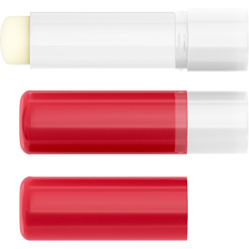Lippenpflegestift 'Lipcare Original' Mit Polierter Oberfläche , rot / weiss, Kunststoff, 6,90cm (Höhe), Bild 4