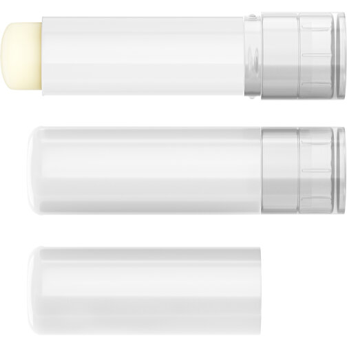 Lippenpflegestift 'Lipcare Original' Mit Polierter Oberfläche , weiß / transparent, Kunststoff, 6,90cm (Höhe), Bild 4