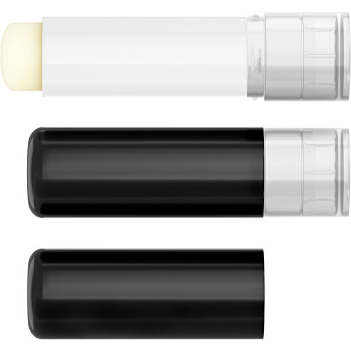 Lippenpflegestift 'Lipcare Original' Mit Polierter Oberfläche , schwarz / transparent, Kunststoff, 6,90cm (Höhe), Bild 4