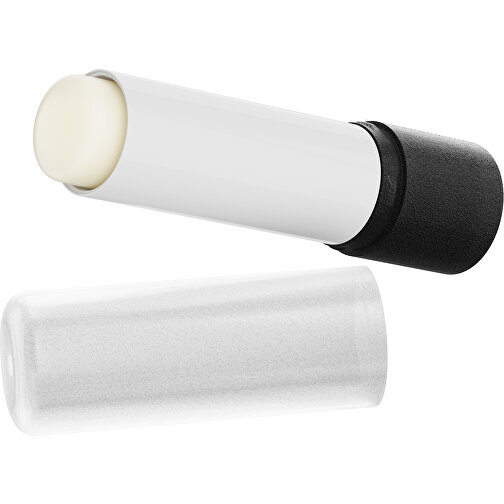 Lippenpflegestift 'Lipcare Original' Mit Gefrosteter Oberfläche , transparent / schwarz, Kunststoff, 6,90cm (Höhe), Bild 1