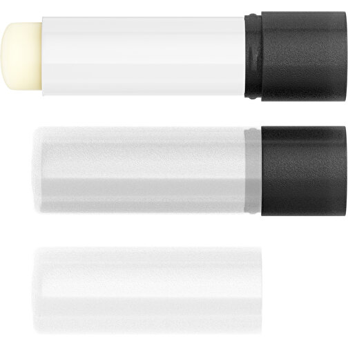 Lippenpflegestift 'Lipcare Original' Mit Gefrosteter Oberfläche , transparent / schwarz, Kunststoff, 6,90cm (Höhe), Bild 4