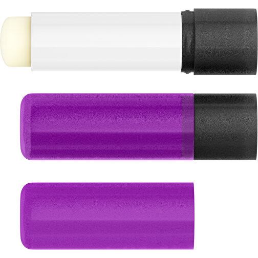 Lippenpflegestift 'Lipcare Original' Mit Gefrosteter Oberfläche , violett / schwarz, Kunststoff, 6,90cm (Höhe), Bild 4