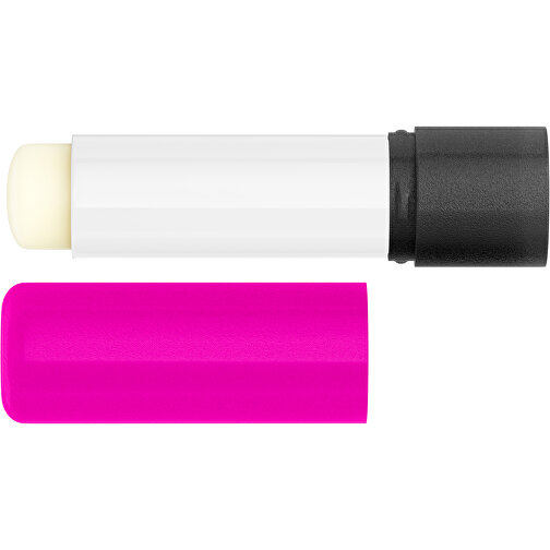 Lippenpflegestift 'Lipcare Original' Mit Gefrosteter Oberfläche , pink / schwarz, Kunststoff, 6,90cm (Höhe), Bild 3
