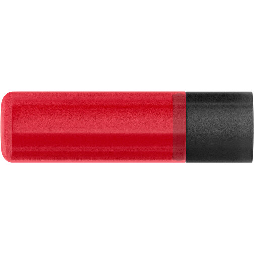 Lippenpflegestift 'Lipcare Original' Mit Gefrosteter Oberfläche , rot / schwarz, Kunststoff, 6,90cm (Höhe), Bild 2