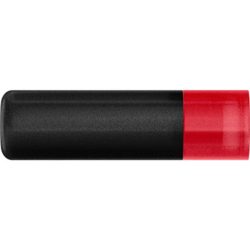 Lippenpflegestift 'Lipcare Original' Mit Gefrosteter Oberfläche , schwarz / rot, Kunststoff, 6,90cm (Höhe), Bild 2