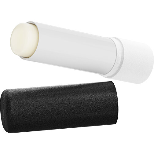 Lippenpflegestift 'Lipcare Original' Mit Gefrosteter Oberfläche , schwarz / weiß, Kunststoff, 6,90cm (Höhe), Bild 1