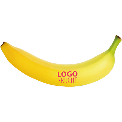 LogoFrucht Banane - Strawberry , rot, 20,00cm x 4,00cm x 4,00cm (Länge x Höhe x Breite), Bild 1