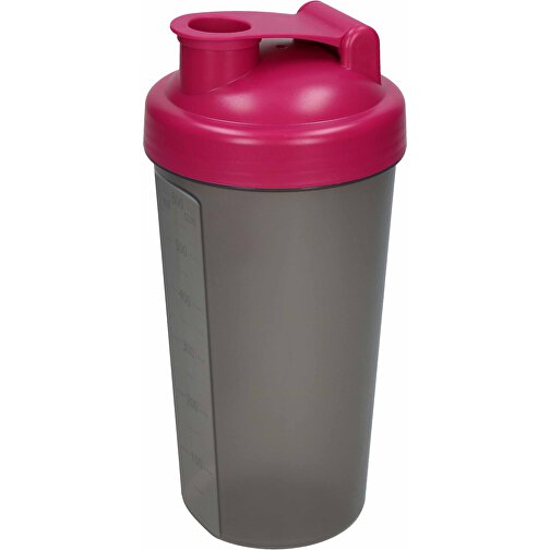 Shaker 'Protein', 0,6 L , berry/transluzent-grau, Kunststoff, 20,00cm (Höhe), Bild 1