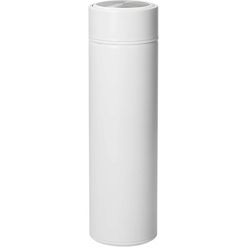 Vakuum Flasche 'Alaska' 0,4 L , weiß, Metall, 23,00cm (Länge), Bild 1