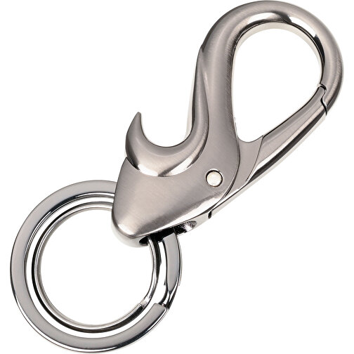 TROIKA Schlüsselanhänger DROP , Troika, gunmetal, Metallguss, 8,50cm x 1,20cm x 3,50cm (Länge x Höhe x Breite), Bild 1