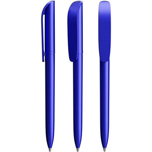 BIC® Super Clip Glacé Siebdruck , BiC, blau glacé, Kunststoff, 14,40cm x 1,20cm (Länge x Breite), Bild 4