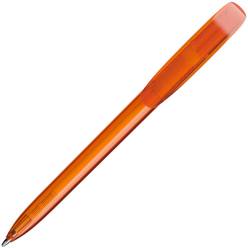 BIC® Super Clip Kugelschreiber Siebdruck , BiC, transparentes orange, Kunststoff, 14,40cm x 1,20cm (Länge x Breite), Bild 2