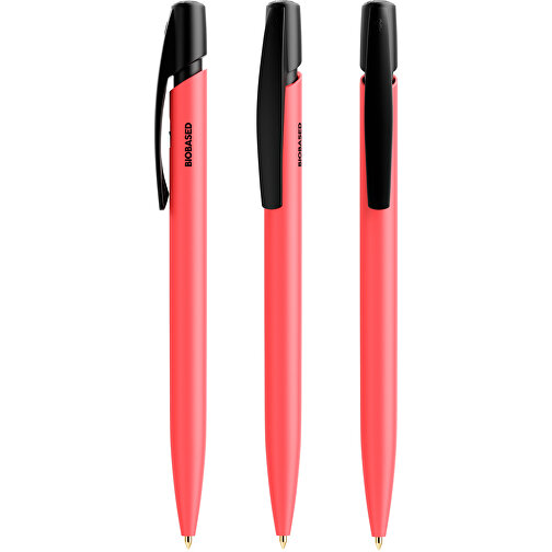 BIC® Media Clic BIO Based Ballpen Siebdruck , BiC, schwarz/rot, Nachhaltig, 14,70cm x 1,30cm (Länge x Breite), Bild 4