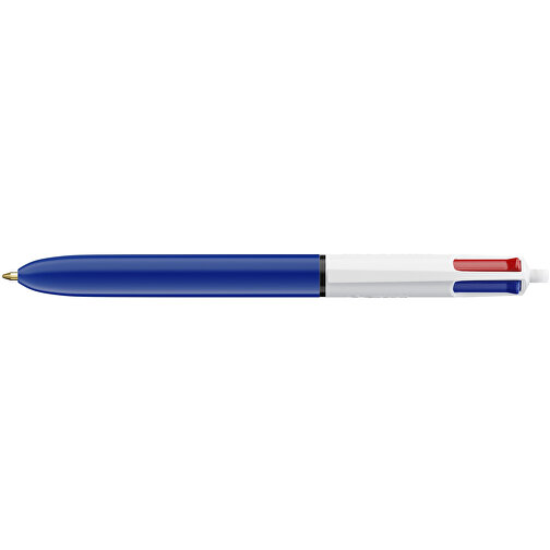 BIC® 4 Colours Kugelschreiber Digital , BiC, weiß/marineblau, Kunststoff, 14,40cm x 1,60cm (Länge x Breite), Bild 3