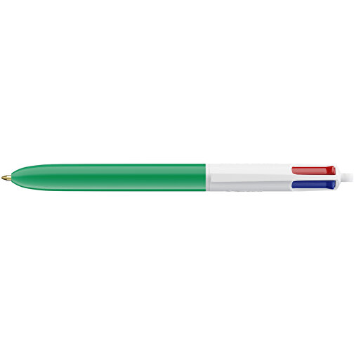 BIC® 4 Colours Kugelschreiber Digital , BiC, weiß/grün, Kunststoff, 14,40cm x 1,60cm (Länge x Breite), Bild 3