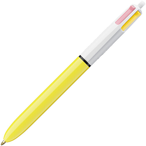 BIC® 4 Colours Sun Digital , BiC, weiß/gelb, Kunststoff, 14,40cm x 1,60cm (Länge x Breite), Bild 2