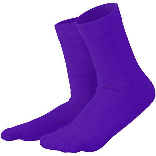 Adam - Die Premium Business Socke , violet, 85% Natur Baumwolle, 12% regeniertes umwelftreundliches Polyamid, 3% Elastan, 36,00cm x 0,40cm x 8,00cm (Länge x Höhe x Breite), Bild 1