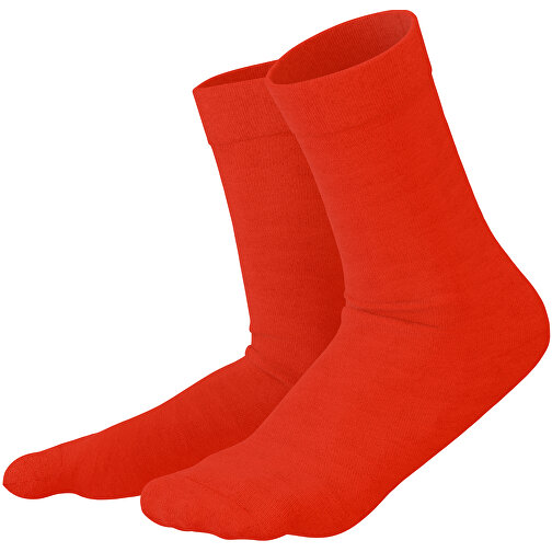 Adam - Die Premium Business Socke , rot, 85% Natur Baumwolle, 12% regeniertes umwelftreundliches Polyamid, 3% Elastan, 36,00cm x 0,40cm x 8,00cm (Länge x Höhe x Breite), Bild 1