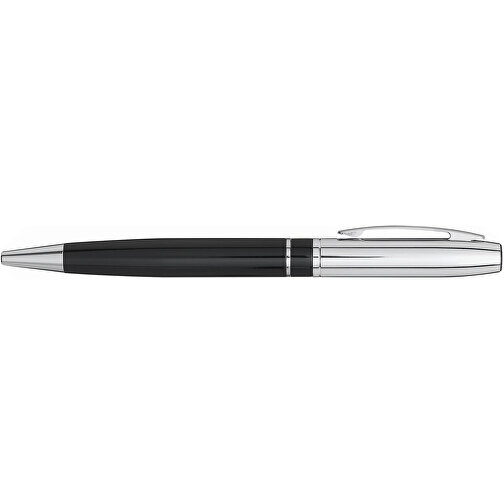 Metall-Kugelschreiber SILVER LINE , schwarz, recycelter Stahl / Messing, 14,00cm (Länge), Bild 5