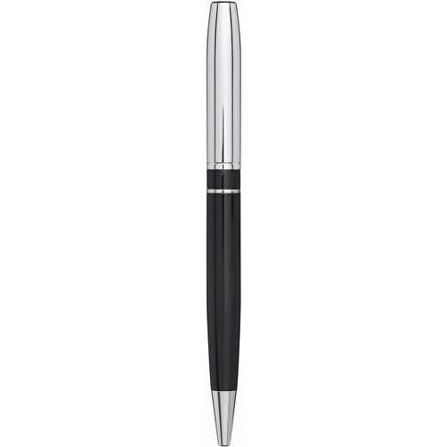 Metall-Kugelschreiber SILVER LINE , schwarz, recycelter Stahl / Messing, 14,00cm (Länge), Bild 6