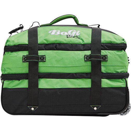 Trolley-Reisetasche BoGi S , grün, schwarz, 600D Polyester / Rib Stop, 48,00cm x 25,00cm x 34,00cm (Länge x Höhe x Breite), Bild 5