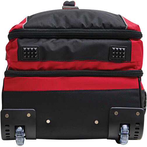 Trolley-Reisetasche BoGi XL , rot, schwarz, 600D Polyester / Rib Stop, 82,00cm x 35,00cm x 39,00cm (Länge x Höhe x Breite), Bild 6