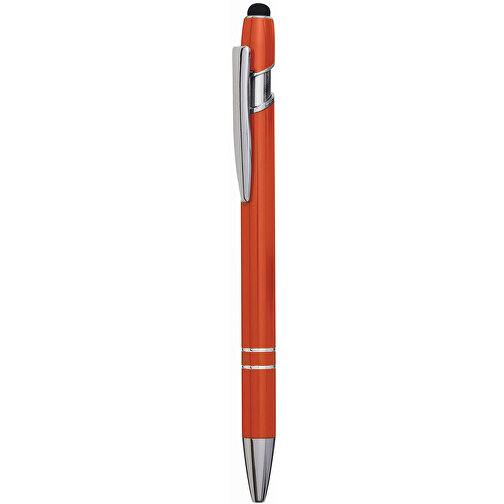Aluminium-Kugelschreiber MERCHANT , orange, Aluminium / Silikon, 14,20cm (Länge), Bild 5