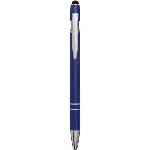 Aluminium-Kugelschreiber MERCHANT , blau, Aluminium / Silikon, 14,20cm (Länge), Bild 4