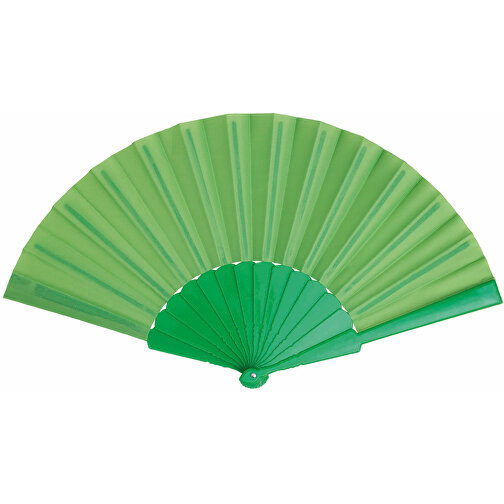 Faltbarer Fächer COOL RPET , grün, Kunststoff / Polyester, 41,00cm x 22,00cm (Länge x Breite), Bild 2
