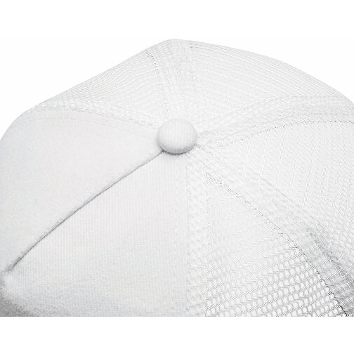 5-Panel-Cap FASTBALL , weiss, Baumwolle / Polyester, , Bild 5