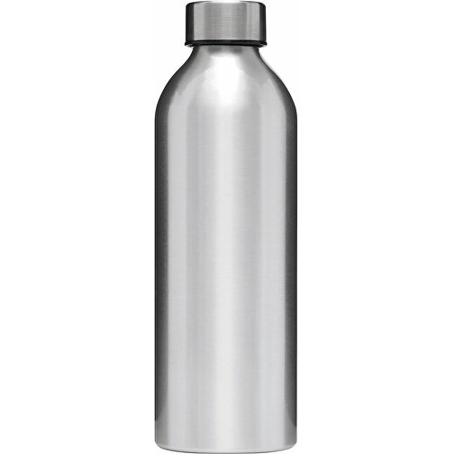 Aluminium-Trinkflasche JUMBO TRANSIT , silber, Aluminium / Edelstahl / PP / Silikon, 22,50cm (Länge), Bild 2