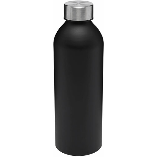 Aluminium-Trinkflasche JUMBO TRANSIT , schwarz, Aluminium / Edelstahl / PP / Silikon, 22,50cm (Länge), Bild 1